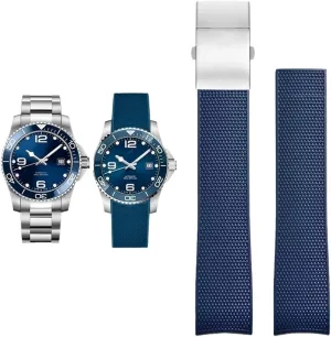 Watch Accessories Band for Comas Diving Series L37814 L3.781 Mechanical Men Rubber Watch Strap 21mm Bracelet