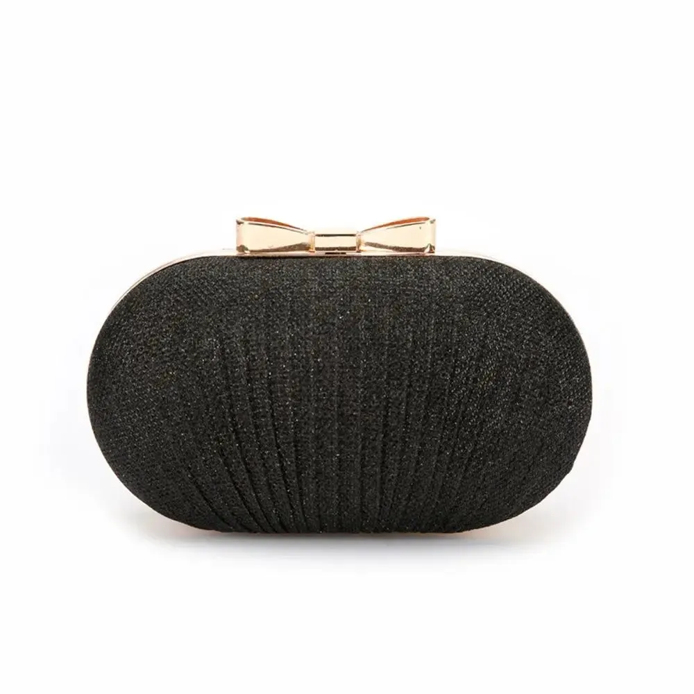 Wedding Bridal Clutch Handbag Women Evening Party Bag Chain Shoulder Bags Elegant Rhinestones Egg Shape Banquet Clutch Purse