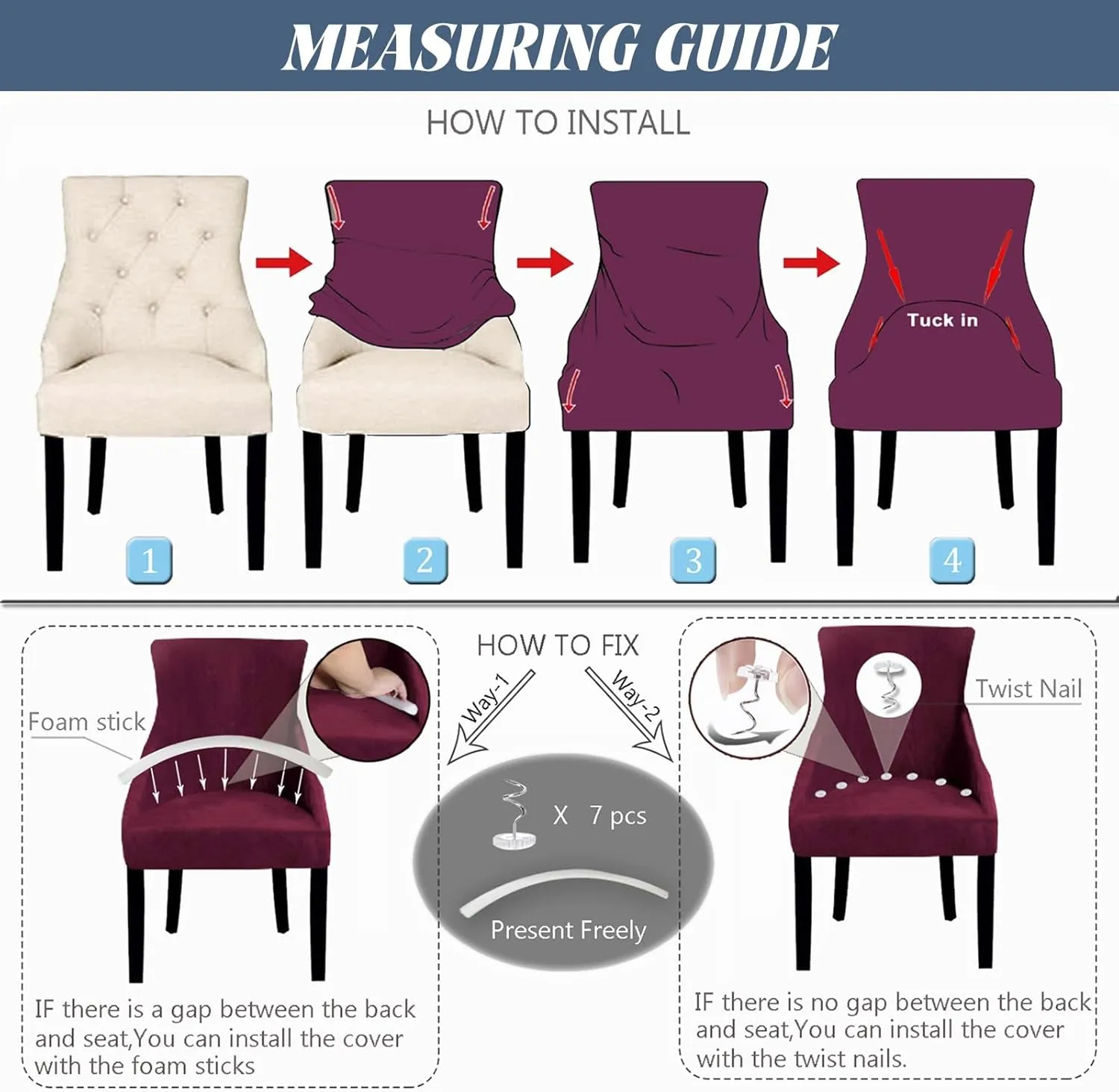Wingback Side Chair Cover Slipcover Velvet Stretch Arm Chair Protector Accent Chair Cover Slipcover Washable Upholstered Arm Dining Chair Covers for Dining Living Room Banquet Decor(Dark Green,4PCS)
