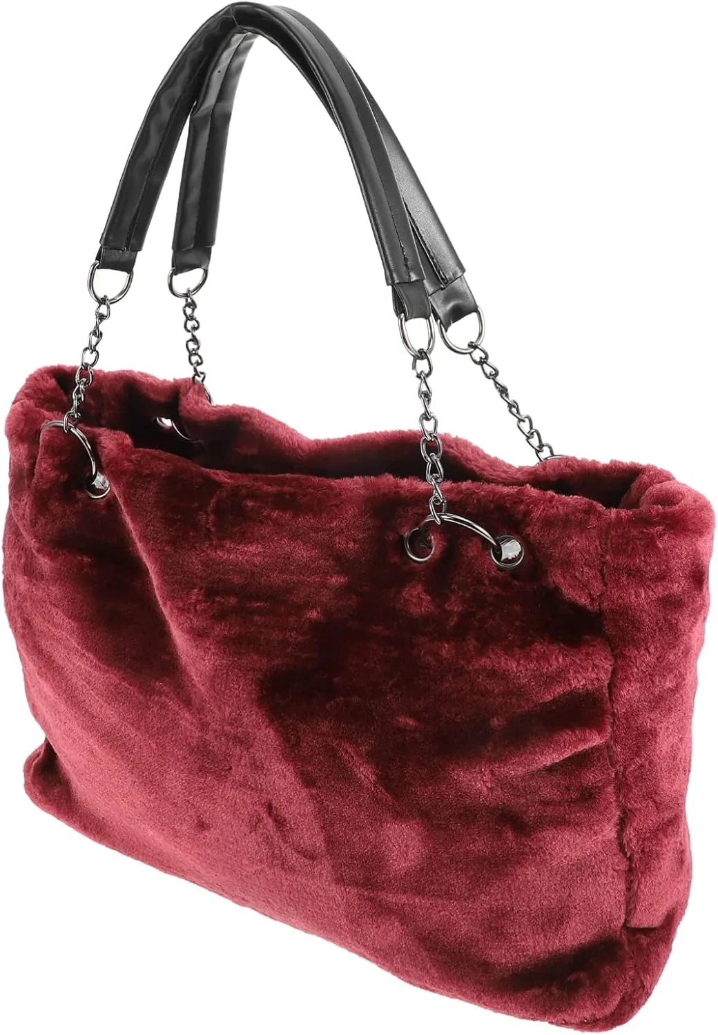 Womans Purse Plush Handbag Handbag Plush Women's Shoulder Bag Autumn Single Shoulder Bag Womans Purses