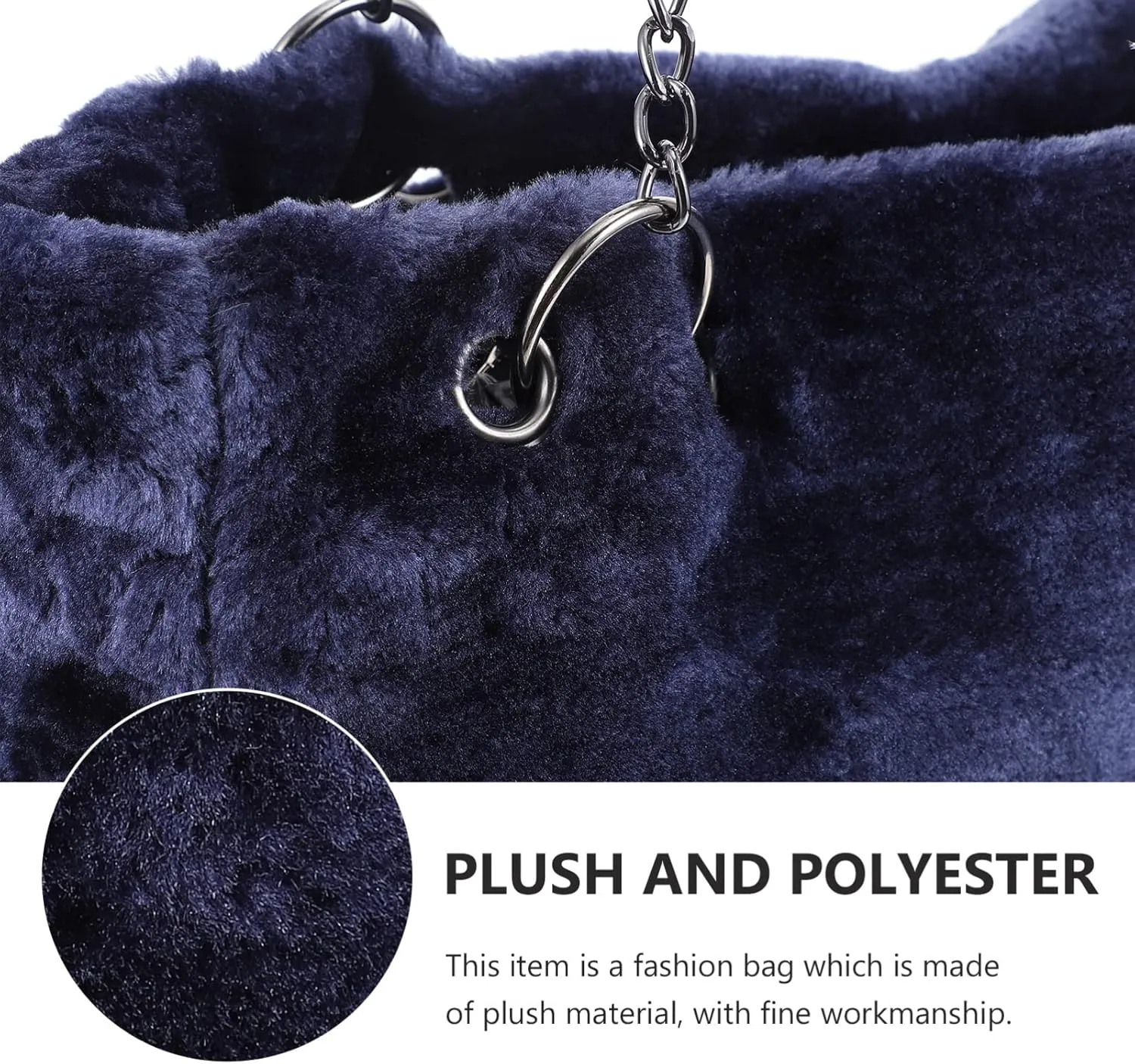 Womans Purse Plush Handbag Handbag Plush Women's Shoulder Bag Autumn Single Shoulder Bag Womans Purses