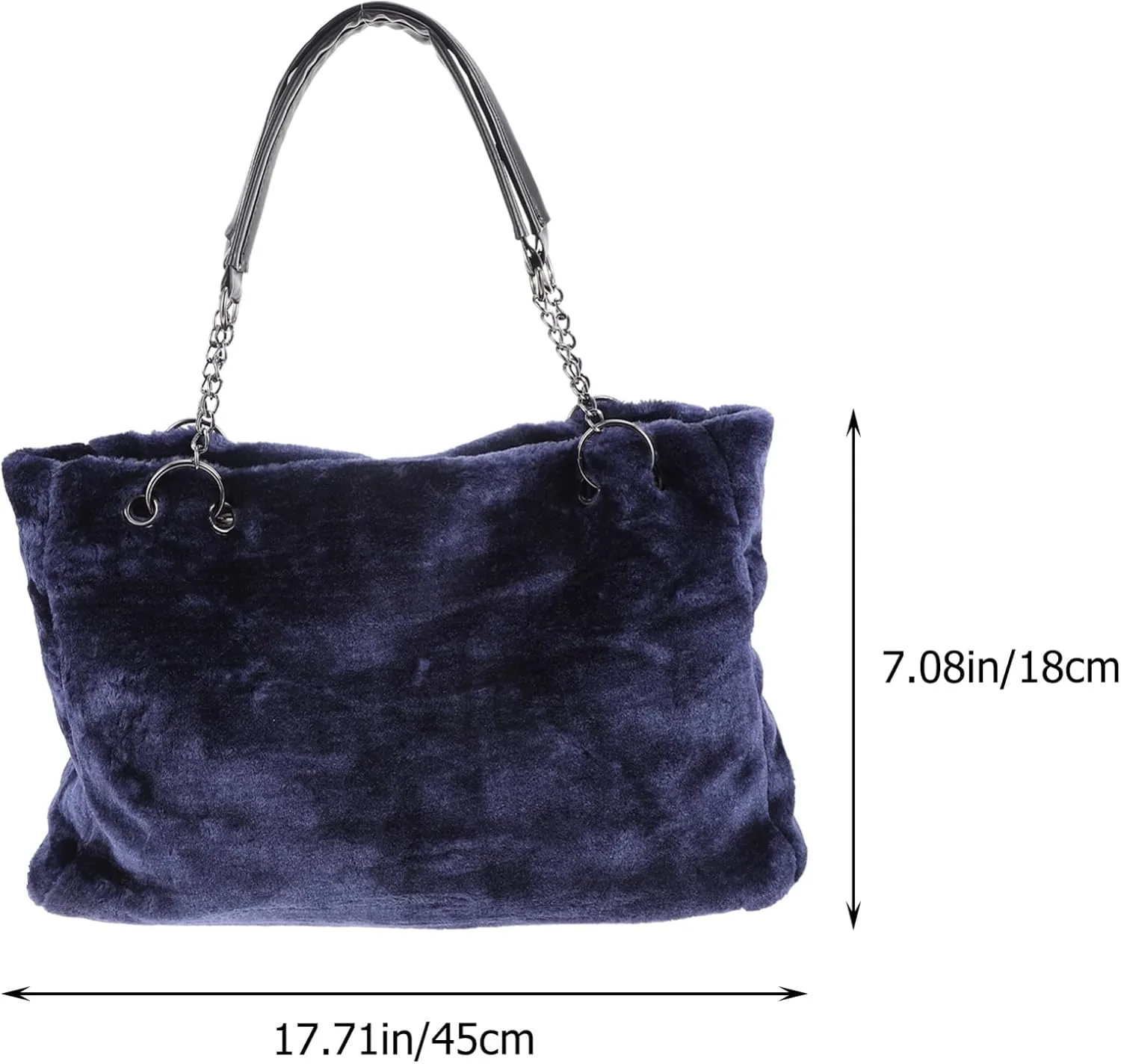 Womans Purse Plush Handbag Handbag Plush Women's Shoulder Bag Autumn Single Shoulder Bag Womans Purses