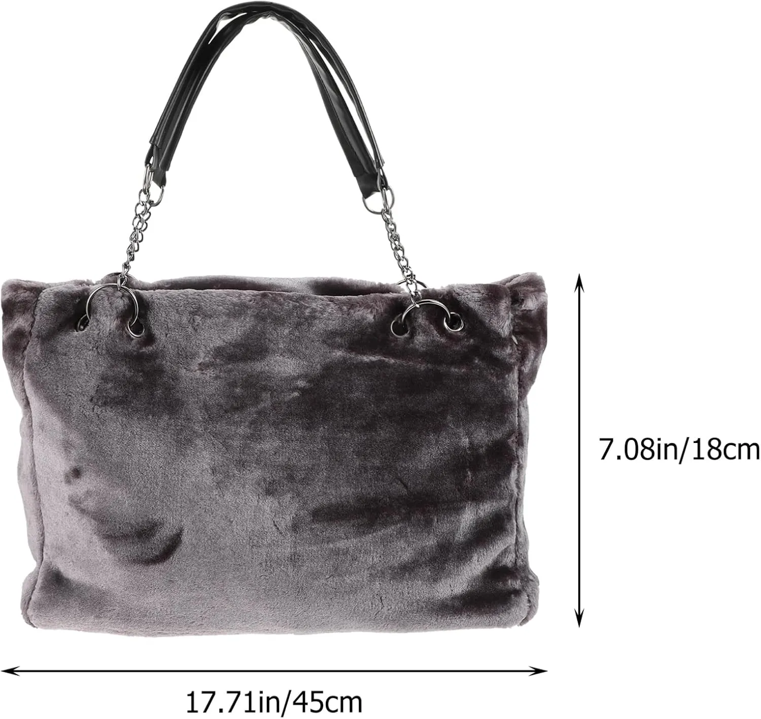 Womans Purse Plush Handbag Handbag Plush Women's Shoulder Bag Autumn Single Shoulder Bag Womans Purses