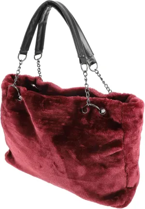 Womans Purse Plush Handbag Handbag Plush Women's Shoulder Bag Autumn Single Shoulder Bag Womans Purses