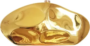 Women Acrylic Evening Bag Purse Metallic Style Clutch Purse Geometric Handbag for Wedding Cocktail Party