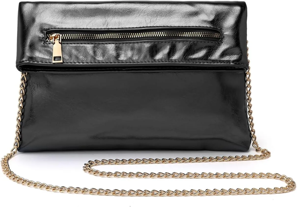 Women Clutch Purses Bag, Evening Bag with Chain Strap Fashion Envelope Crossbody Handbag Formal Wedding