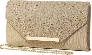 Women Evening Bags Glitter Sequins Clutch Purses for Women Shiny Crystal Falp Handbag Formal Wedding Party Prom Purse