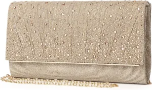 Women Evening Bags Glitter Sequins Clutch Purses for Women Shiny Envelope Handbag Formal Wedding Party Prom Purse