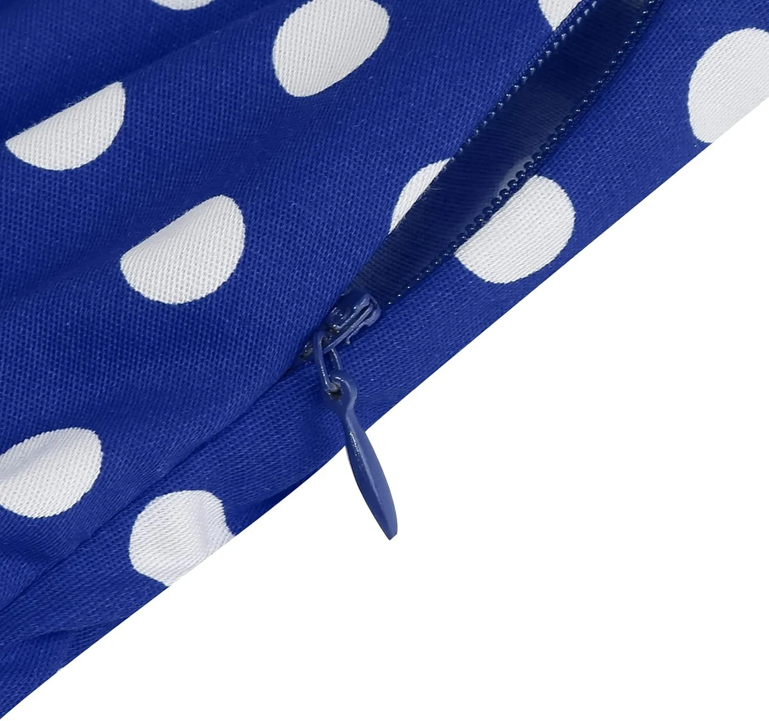 Women Vintage 1950s Retro Polka Dot Swing Dress Sleeveless Backless Halter Neck