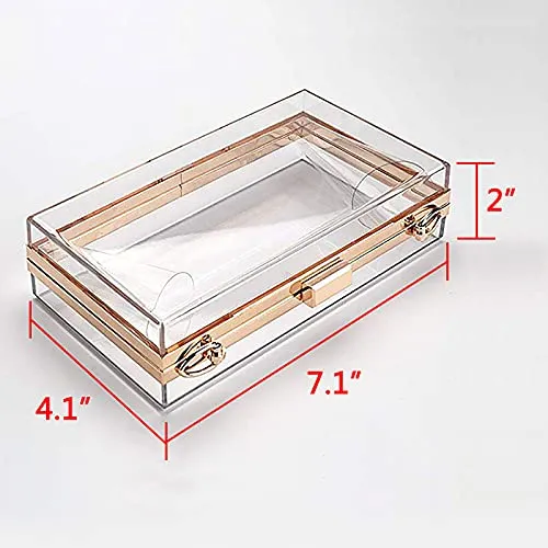 Women's Clear Acrylic Evening Clutch