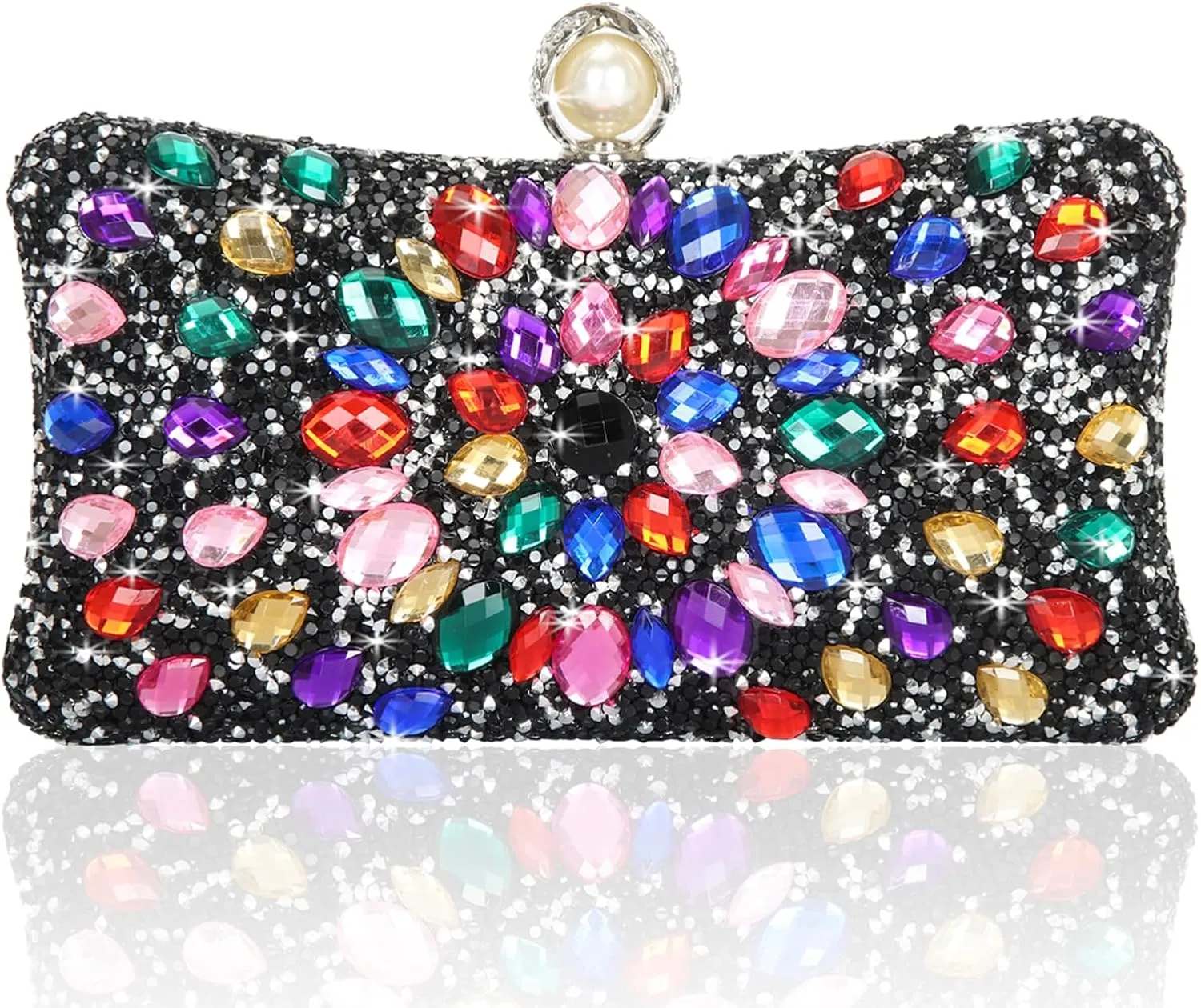 Women's Evening Bags Sparkly Rhinestone Clutch Purses Luxury Handbags