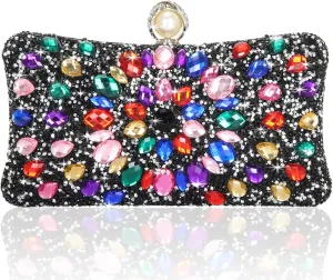 Women's Evening Bags Sparkly Rhinestone Clutch Purses Luxury Handbags