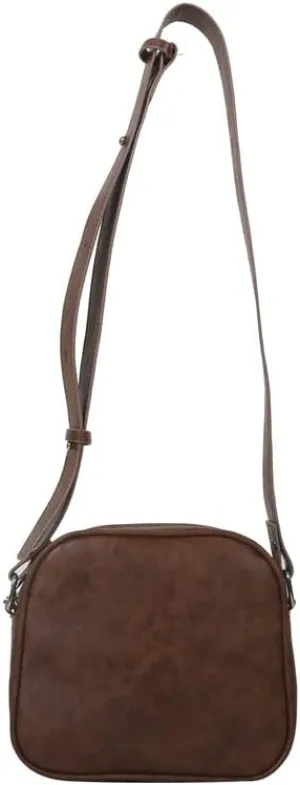 Women's Fashion Dark Academic Grunge Mini Crossbody Purses Punk Gothic 90s Y2K Shoulder Vegan PU Leather Packs (dark khaki)