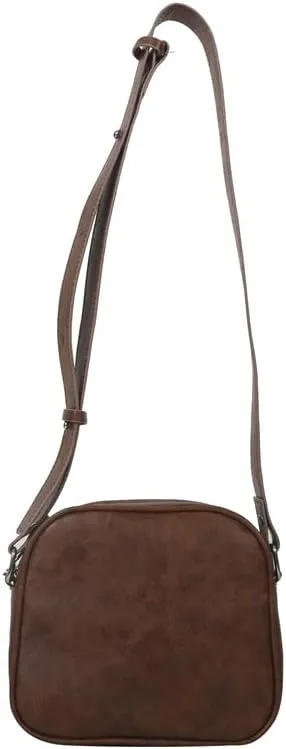 Women's Fashion Dark Academic Grunge Mini Crossbody Purses Punk Gothic 90s Y2K Shoulder Vegan PU Leather Packs (dark khaki)