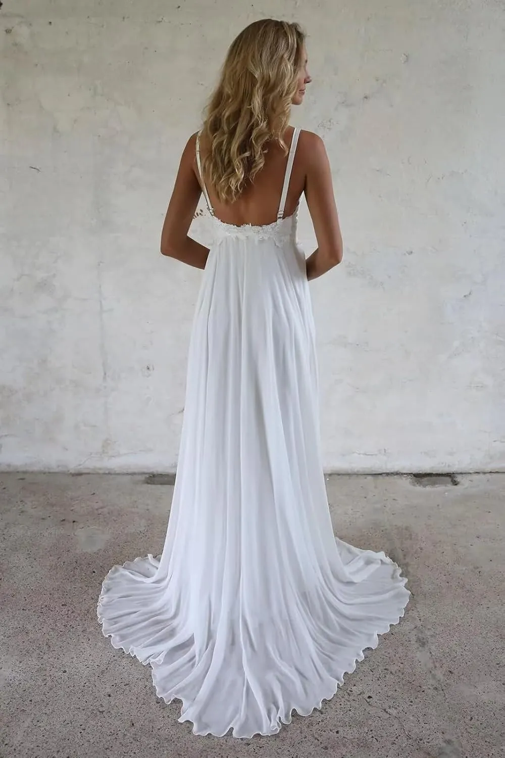 Women's Lace Wedding Dresses for Bride 2025 Long Sleeve Satin Mermaid Chiffon Bridal Gown with Slit