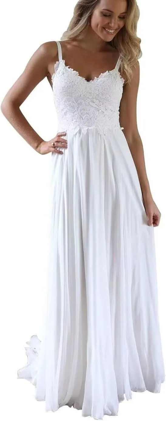 Women's Lace Wedding Dresses for Bride 2025 Long Sleeve Satin Mermaid Chiffon Bridal Gown with Slit