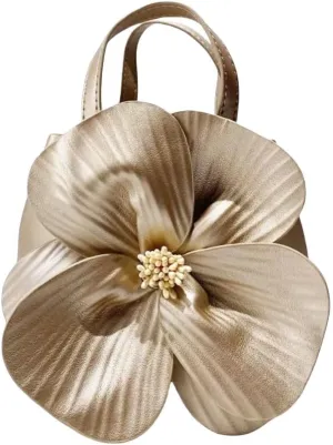 Women's Mini Flower Evening Bag Floral Clutch Purse PU Leather Evening Handbag with Chain for Prom Wedding Cocktail Party
