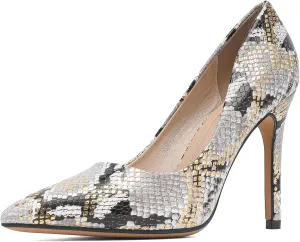 Women's Pumps, Closed Toe Pointed Stiletto High Heel Sparkly Prom Shoes with Glitter Rhinestone, Wedding Heels for Bride Shoes