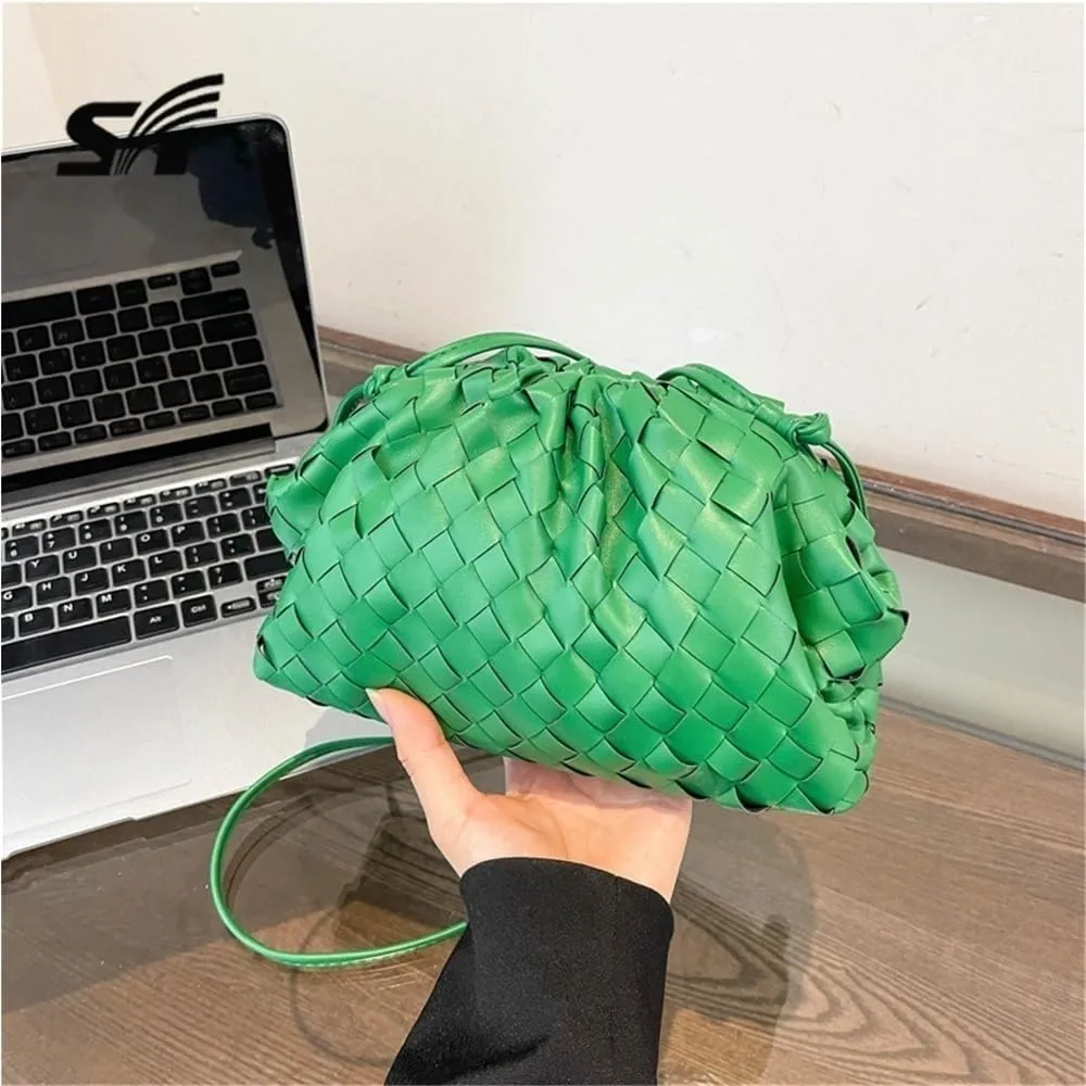 Woven Dumpling Bag For Women Clutch Purses Cloud Bag Messenger