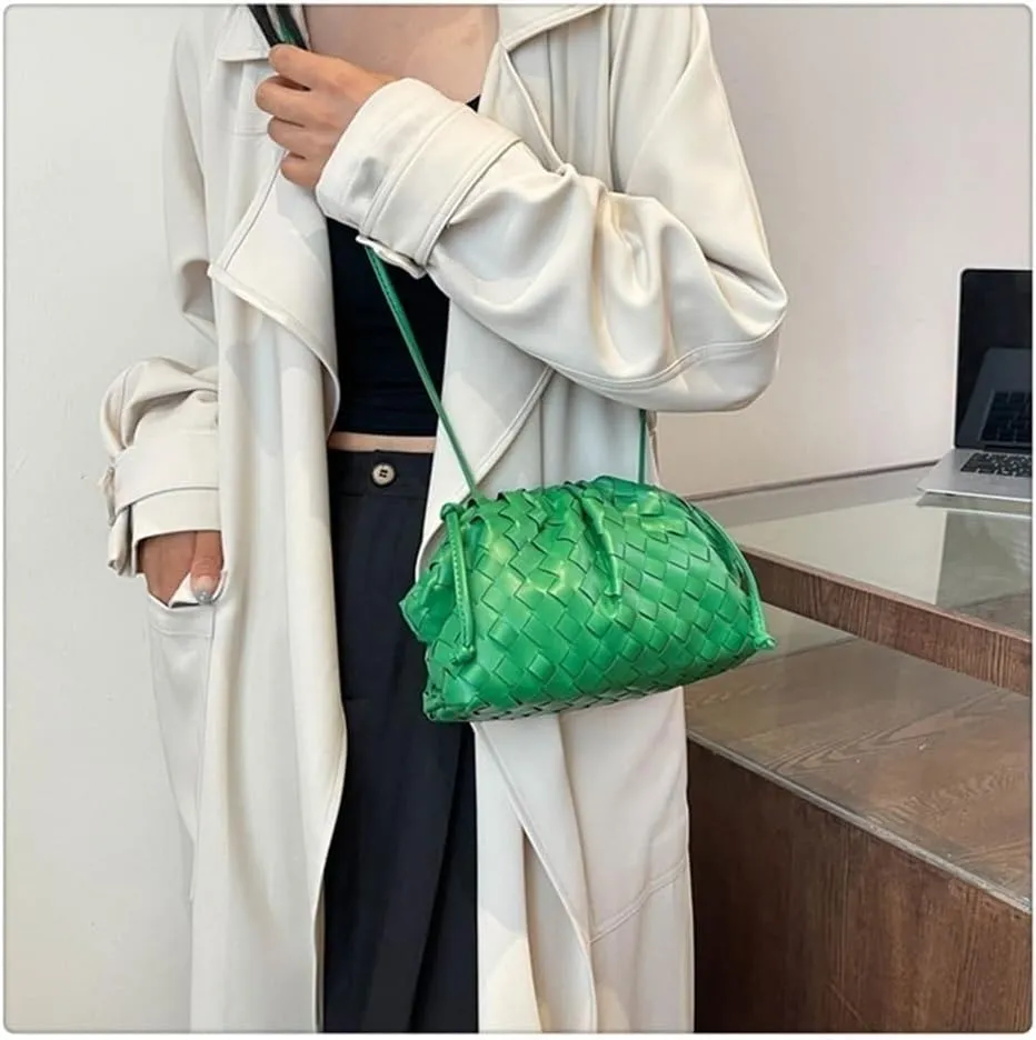 Woven Dumpling Bag For Women Clutch Purses Cloud Bag Messenger