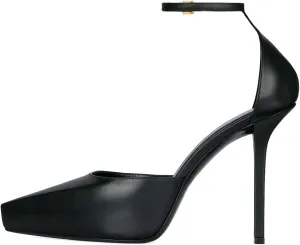 XYD Women Edgy Platform Pumps Slender Ankle Strap with Buckle Pointed Toe Stiletto High Heel Party Evening Shoes