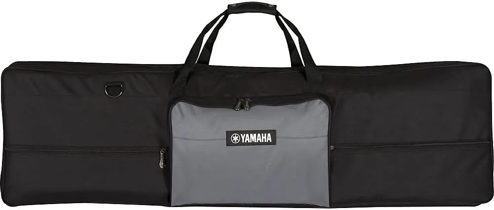 Yamaha 76-Key Piaggero Ultra-Portable Digital Piano, Black (NP35B) & Artiste Series Keyboard Bag for 76-Note Keyboards, Black/Gray