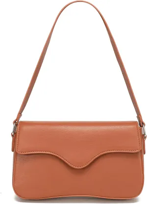 YIKOEE Shoulder Purses for Women Trendy Mini Y2K Purse with Flap & Zipper Closure