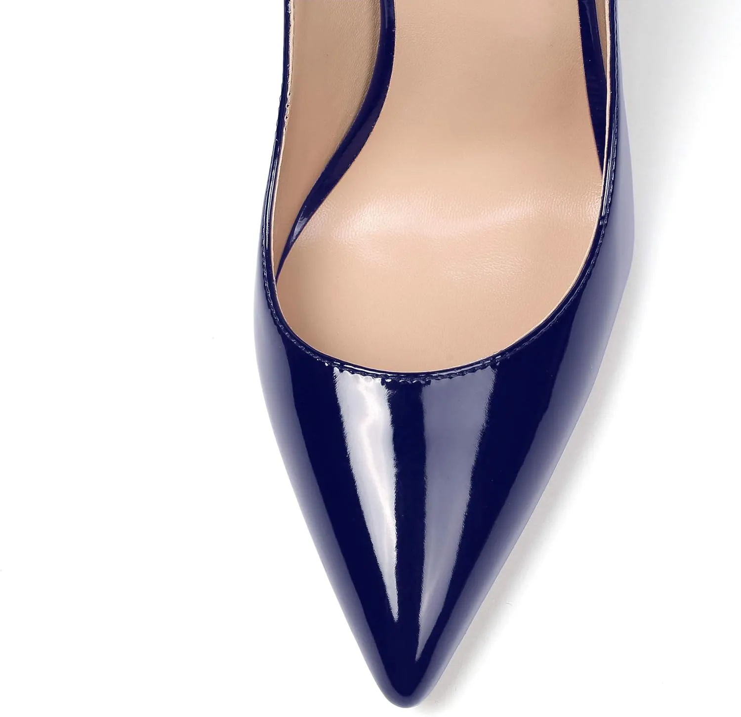 YODEKS Women's Stiletto High Heel Pumps Classic Pointed Toe Shoes Slip On Dress Shoes
