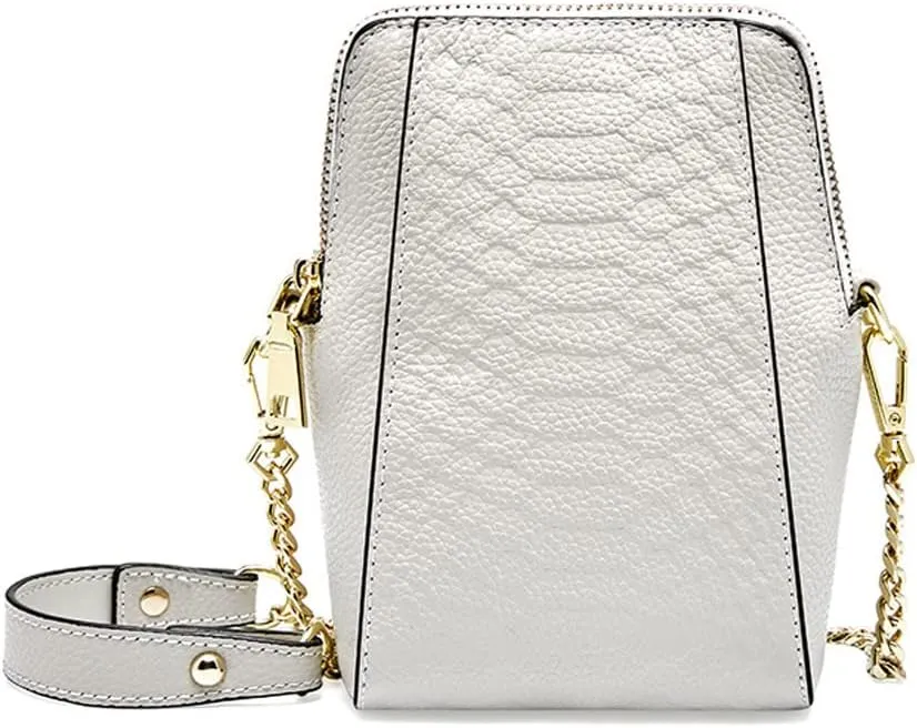 Yohora Crossbody Bag for Women Small Cell Phone Wallet Leather Shoulder Purse Crocodile Pattern Tote Handbag Satchel