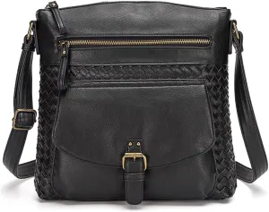 Yohora Shoulder Bag for Women Hobo Crossbody Purse Leather Tote Handbag Roomy Messenger Satchel for Work Daily Travel