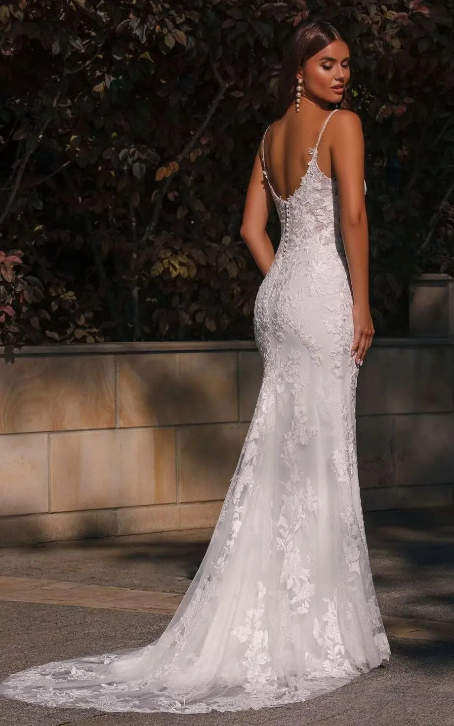 zcbang Mermaid Wedding Dresses for Bride 2025 White Beach Boho Lace Bridal Gowns with Train
